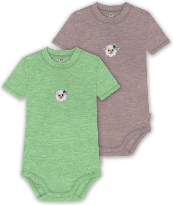 Normani 2er Set Baby Merino Kurzarmbody „Tihoi" - 9321