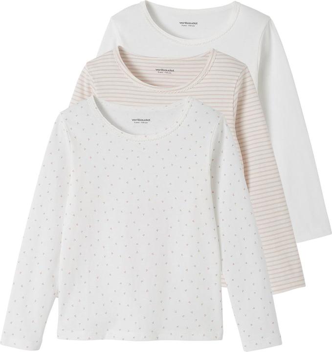Vertbaudet 3er-Pack Mädchen Shirts BASIC