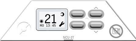 Produktbild Nobo Concept Nobø NCU-2T Digitaler Thermostat mit Ersatz- und Komforttemperatur und Zeitschaltuhr für die Konfigu