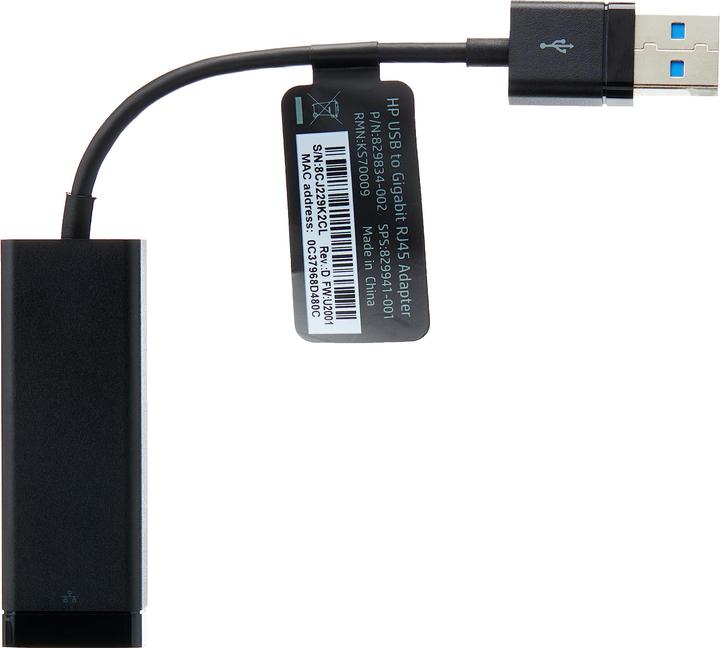 Image du produit HP USB 3.0 vers (USB 3.0, RJ45 Gigabit Ethernet (1x))