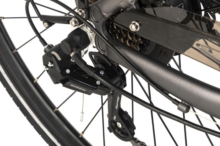 Produktbild Adore E-Citybike 28" Alu Cityfahrrad CV-190 Heckmotor 45NM / 12,8Ah Anthrazit matt (53 cm)