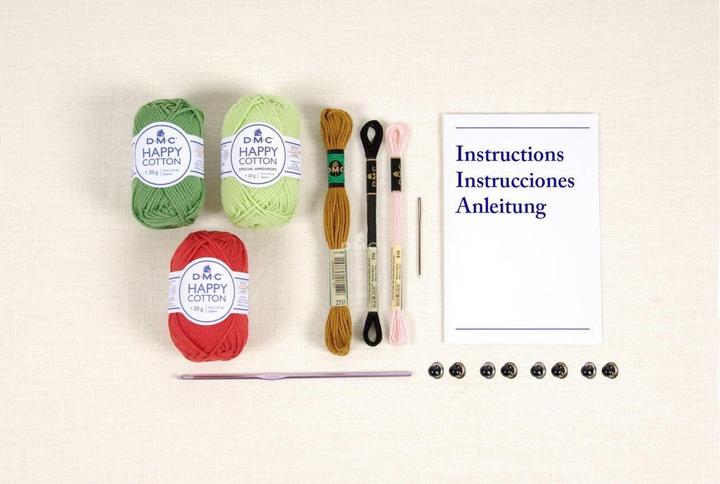 Actual product image DMC Cable crochet set Amigurumi Fruit Friends, motif: Smiley, set