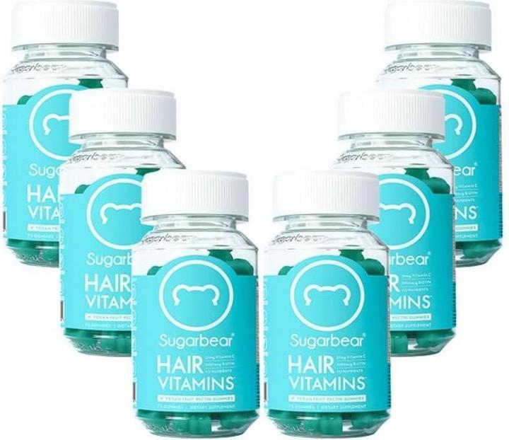 Sugarbearhair Hair Vitamins Gummies 6 months (6 Piece, Gummies, 900 g)