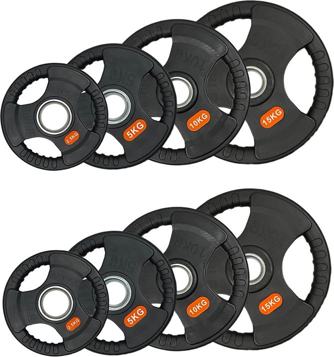 Image du produit FlexAthletix Ensemble de disques d'haltères 50mm (2 x 2,5 kg, 2 x 5 kg, 2 x 10 kg, 2 x 15 kg)