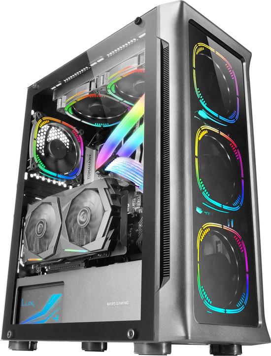 Produktbild Mars Gaming Boitier Grand Tour E-Atx Mc-Neo RGB Avec Panneau Vitré (Noir) (ATX, mATX, Mini-ITX)