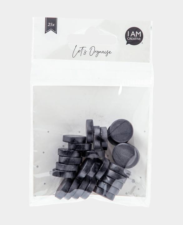 Actual product image I Am Creative Magnet black (25 x)