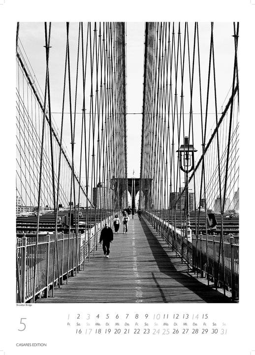 Produktbild New York schwarz-weiss 2026 L 59x42cm (Kein Einband, Deutsch)