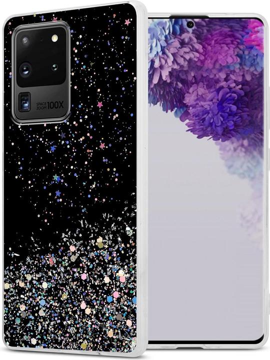 Schwarz mit Glitter