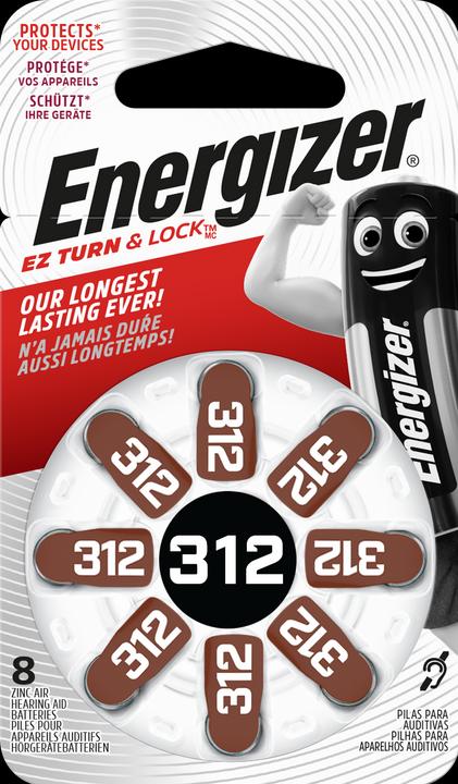 Actual product image Energizer Hearing Aid 312 (8 pcs., A312, 160 mAh)