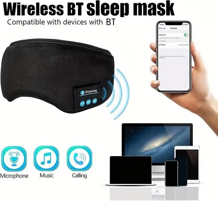 Actual product image Cbx Bluetooth sleep mask with headphones (No noise cancelling, 8 h, Wireless)
