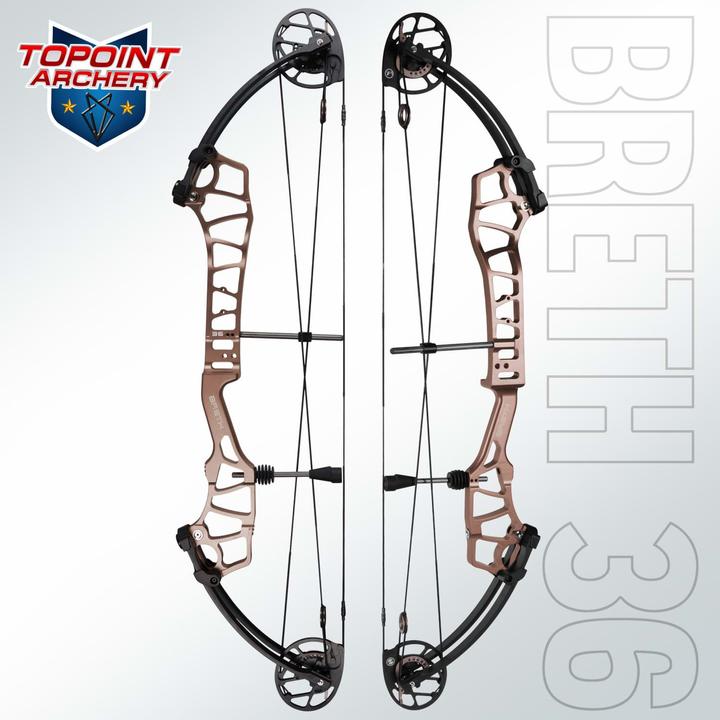 Topoint Archery Breth 36 XL 50-60 lbs 26-30" LH Anodized Bronze