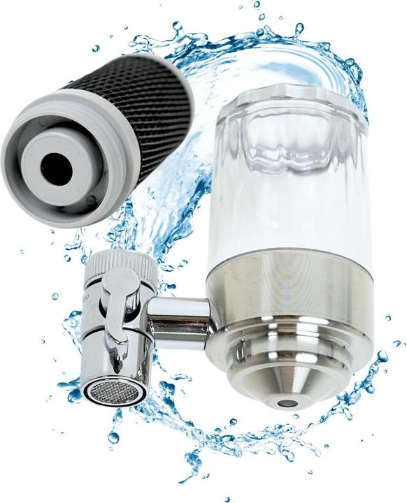 Immagine prodotto Hermex Filtro per rubinetto Purificatore d'acqua per rubinetto Filtro per acqua per rubinetto da cucina