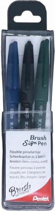 Produktbild Pentel Sign Pen (Schwarz, 3 x)
