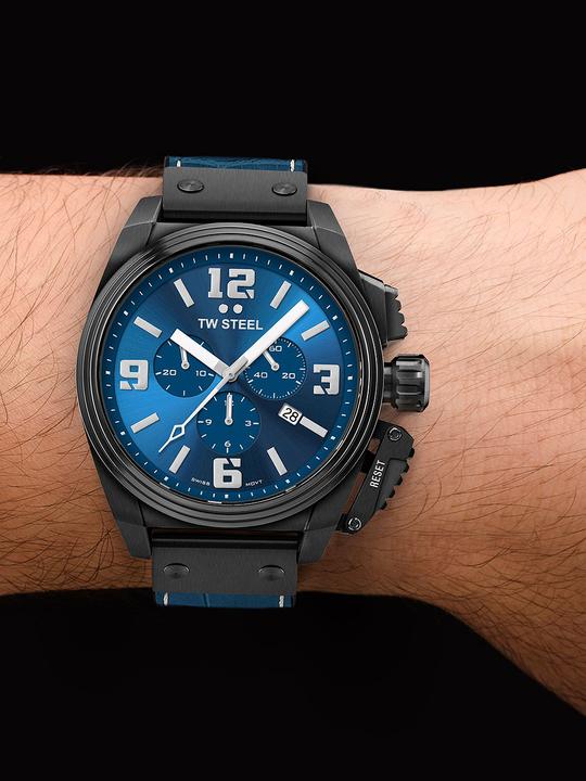 Image du produit TW-Steel TW1016 Canteen Chronograph Limited Edition Montre Homme 46mm 10ATM (Chronographe)