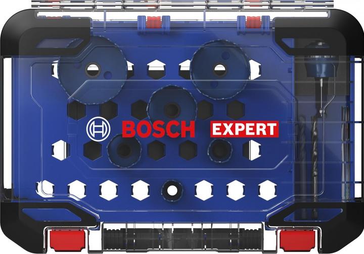 Produktbild Bosch Professional Zubehör EXPERT Tough Material Lochsäge-Set, 22/25/35/51/60/68 mm, 9-tlg. (51 mm, 22 mm, 68 mm, 35 mm, 60 mm, 25 mm)