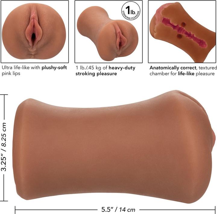 Actual product image CalExotics Stroke It™ Tight Pussy - Brown