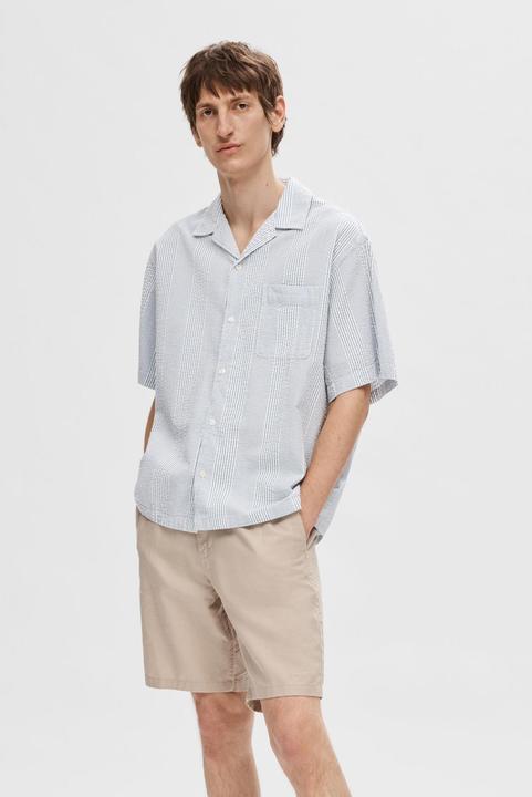 Image du produit Selected Homme Chemise à manches courtes en seersucker (XXL)
