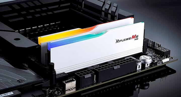 Image du produit G.Skill D532GB 6000-36 Ripjaws M5 wh K2 GSK (F5-6000J3636F16GX2-RM5RW) (2 x 16GB, 6000 MHz, RAM DDR5, DIMM)