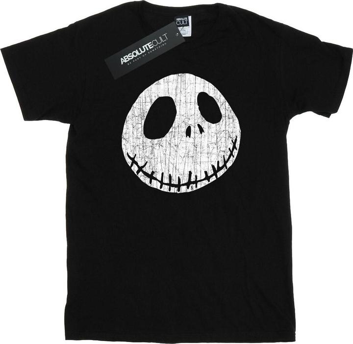 Disney Nightmare Before Christmas Jack Cracked Face TShirt Jungen