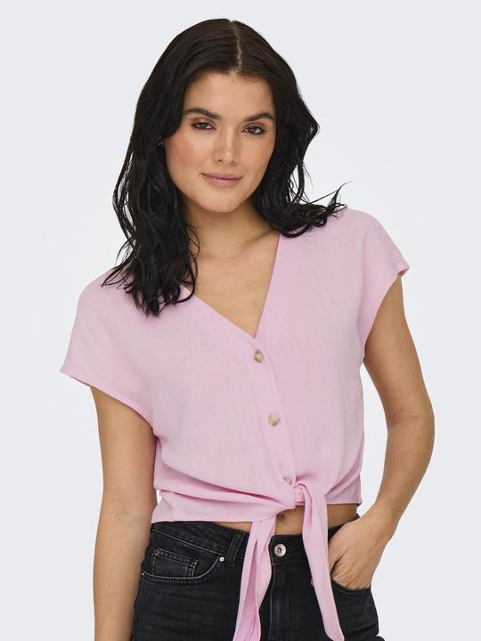 Image du produit Only Onlsiesta Ss Knot Lin Bl Shirt Pnt Noos (S)
