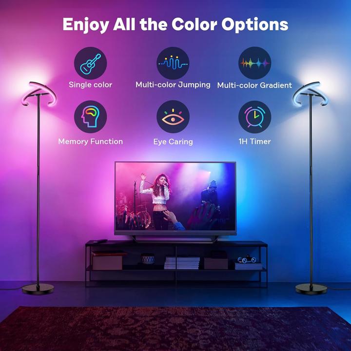 Produktbild LS LED Stehleuchte RotaFlex Color (1300 lm)