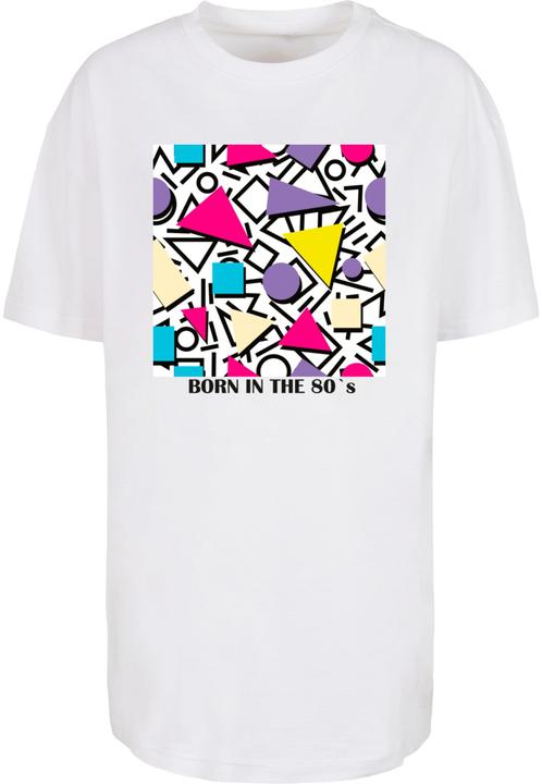 Mister Tee Ladies Geometric Retro Oversized Boyfriend Tee