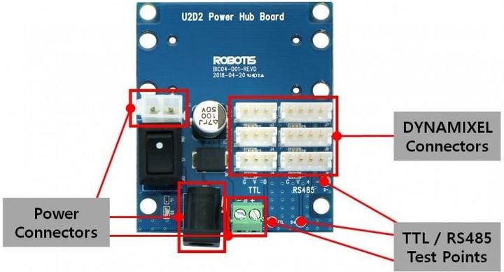 Image du produit Robotis Carte d'adaptation DYNAMIXEL U2D2 Power Hub