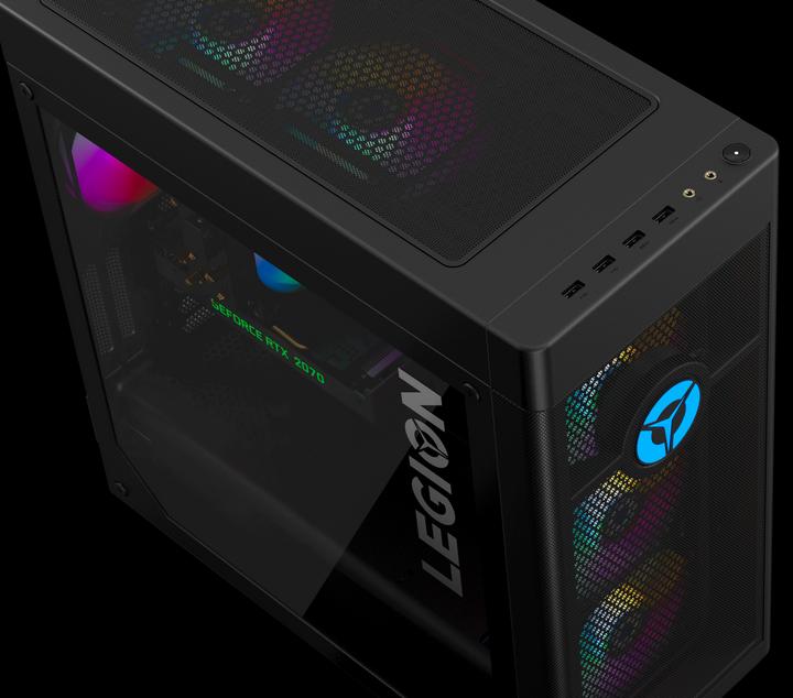 Actual product image Lenovo Legion T7 (Intel Core i7-10700KF, 16 GB, 1000 GB, GeForce RTX 3060 Ti)