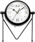Actual product image Giftdecor wrought iron clock oval sphere mirror black 21cm