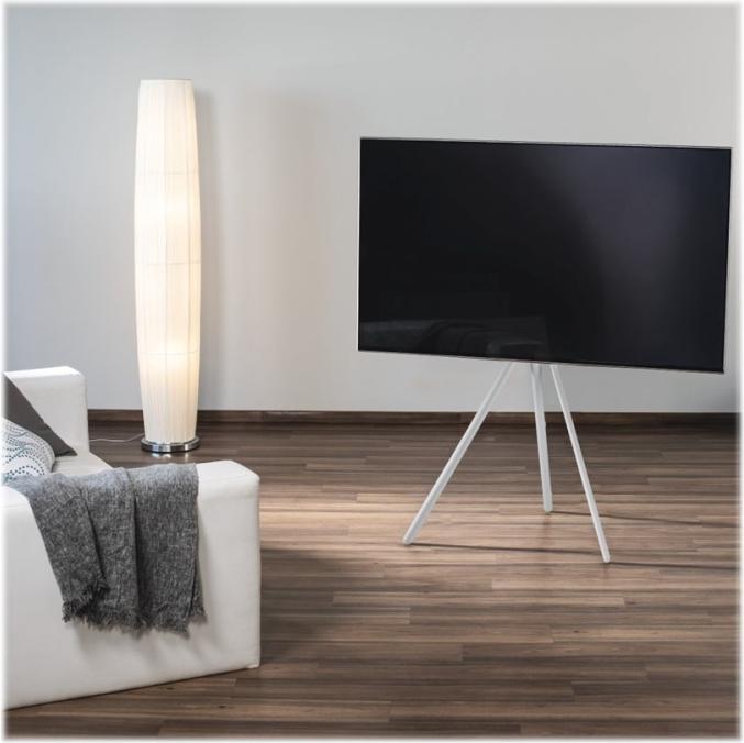 Productafbeelding Hama Easel Design - Stand voor TV - metaal - wit - beeldschermformaat: 94-191 cm (75.20", 40 kg)