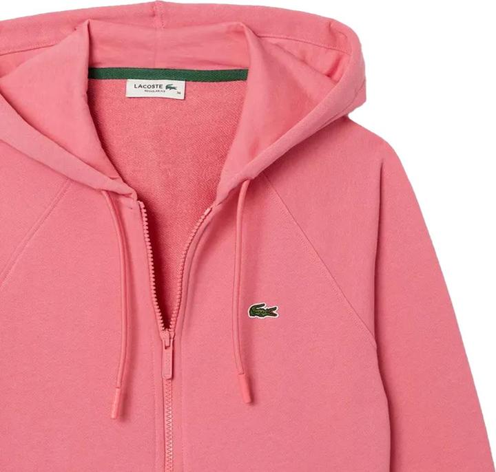 Actual product image Lacoste Womens/Ladies Fleece Full Zip Hoodie (36 D)