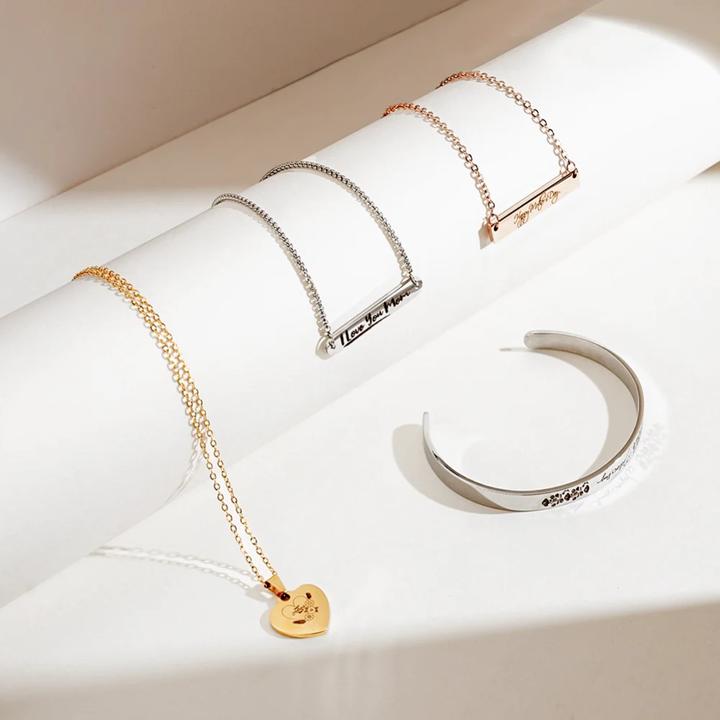 Actual product image LaserPecker Metal necklace & bracelet package 40 pcs. (Stainless steel)