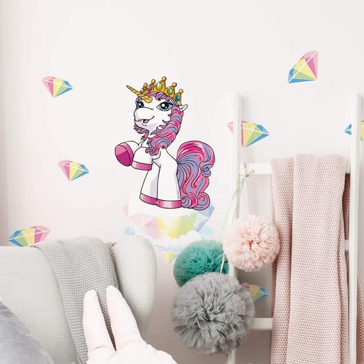 Actual product image Wall-Art Filly Unicorn Special Princess Sparkle (70 x 70 cm)