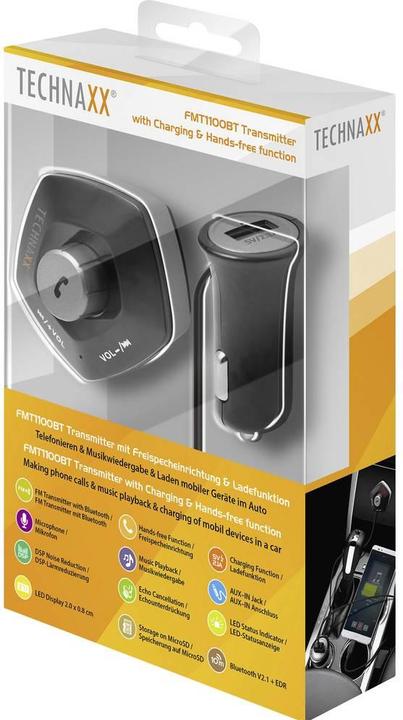 Produktbild Technaxx FMT1100BT Transmitter mit Freisprecheinrichtung Ladefunktion, BT