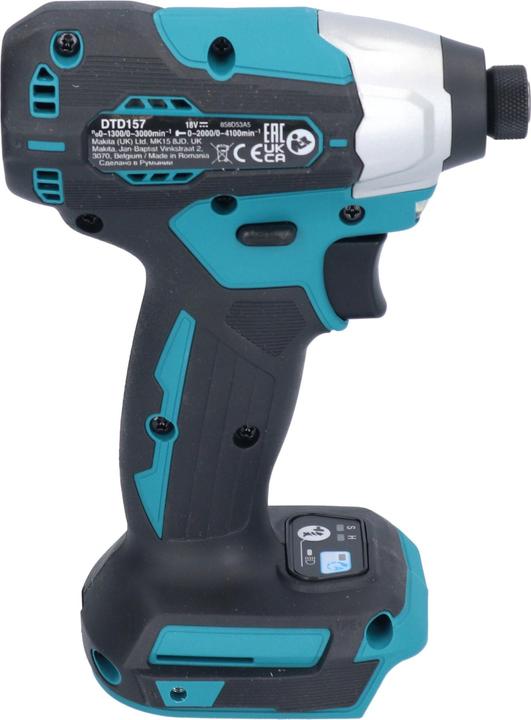 Actual product image Makita DTD 157 SF1J-R Cordless impact wrench 18 V 140 Nm 1/4" brushless + 1x rechargeable battery 3.0 Ah + (Rechargeable battery operated)