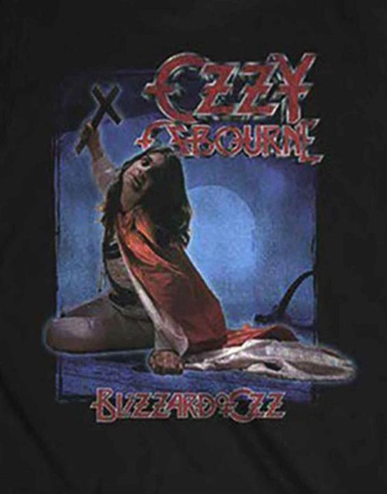 Actual product image Ozzy Osbourne Unisex Adult Blizzard Of Ozz Track List T-Shirt (XL)