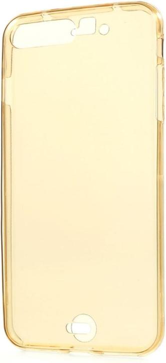 Produktbild König Design Apple iPhone 7 Plus Full Body 360 Silikon Schutzhülle Handyhülle Case Hülle Gold (Apple iPhone 7 Plus)