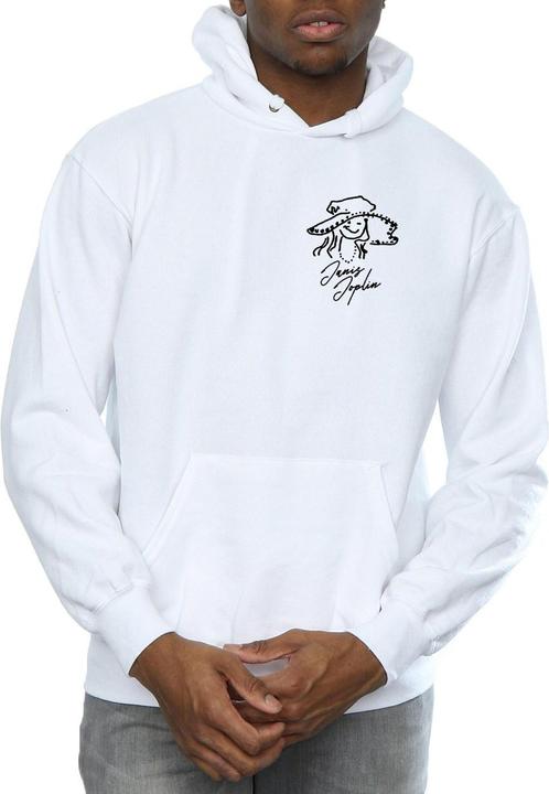 Actual product image Janis Joplin Mens Outline Sketched Hoodie (L)