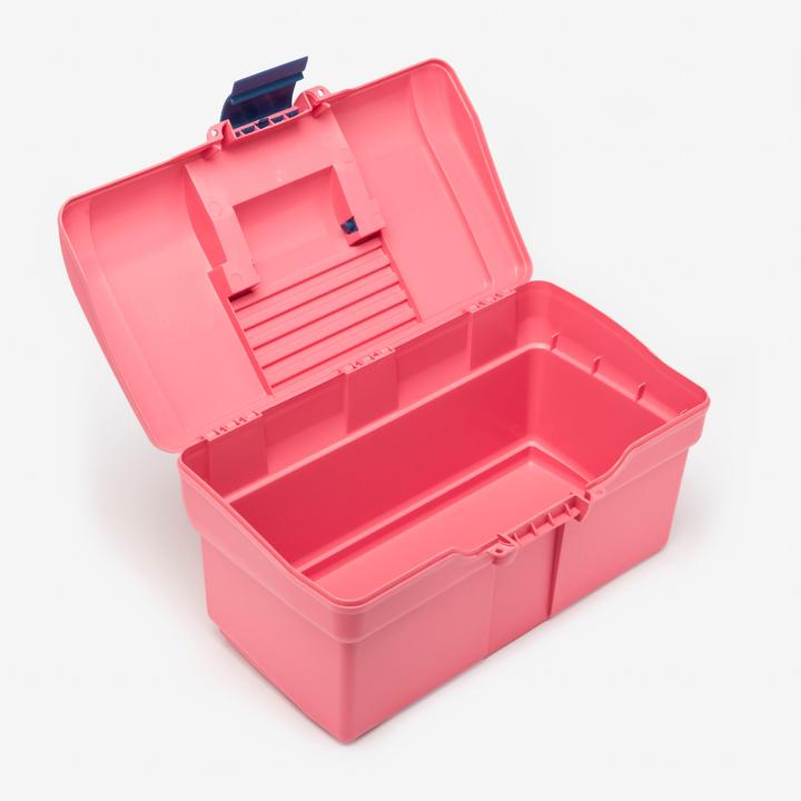 Image du produit Fouganza Mallette de pansage équitation 300 rose/bleu