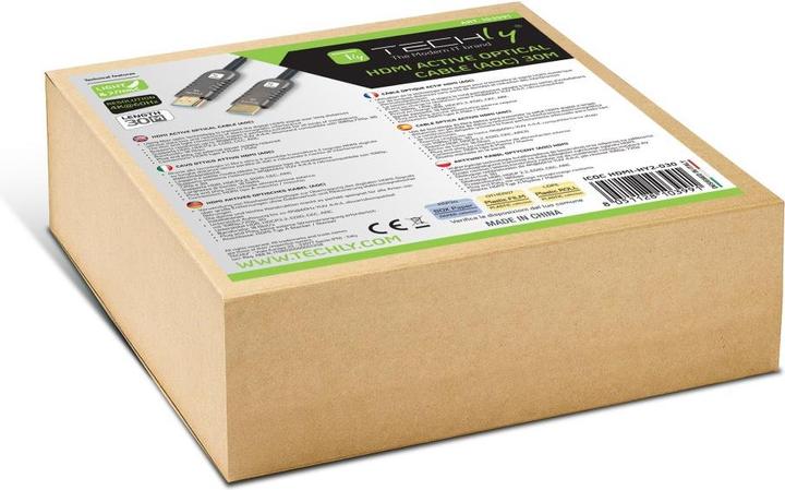 Produktbild EFB Elektronik GmbH HDMI2.0 AOC LWL Kabel 30 m, Das Aktive High Speed HDMI-Audio-Video-Kabel zeichnet sich durch ei (30 m, HDMI)