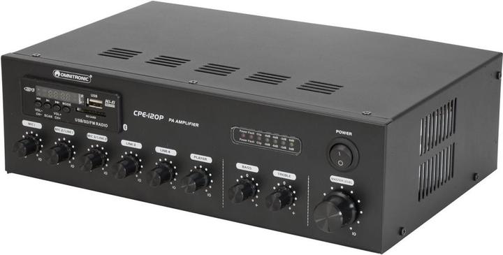 Image du produit Omnitronic CPE-120P ELA Amplificateur ELA 120 W 4 canaux 1 zone