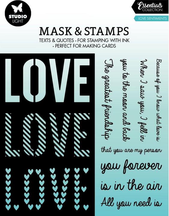 Image du produit Studio Light Masque & Tampon Sentiments d'amour Essentiels