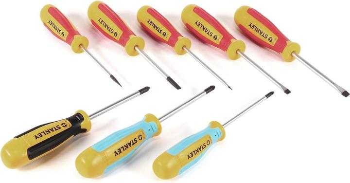 Actual product image Stanley Screwdriver set 8 pcs. in transport box ( STA062200 ) (Port, Pozidriv cross recess (PZ), Phillipps cross recess (PH))
