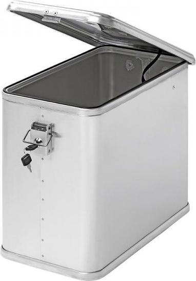 Produktbild ProPlus Aluminium Motorradkoffer mit Deckel und Zylindrischer Schloss Seite Case 36L (36 l)