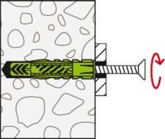 Produktbild Fischer Universald. UX Green 8x50 R S K (5) (5 Stk.)