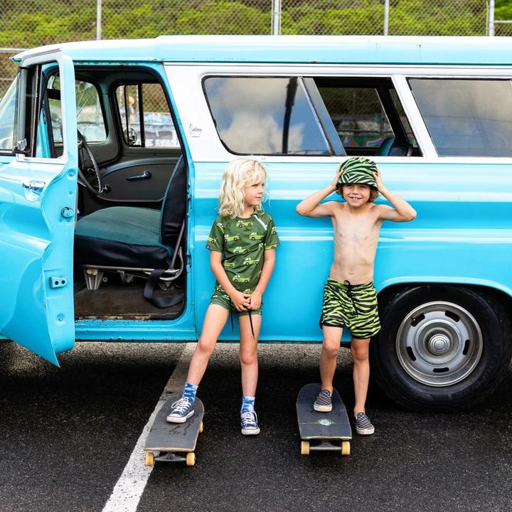 Immagine prodotto Beach & Bandits Pantaloncini da bagno da surfista UV Pesto Tiger (116)