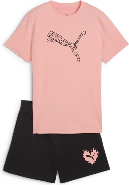 Puma FLAMING LOVE Tee and Shorts Set G (152)