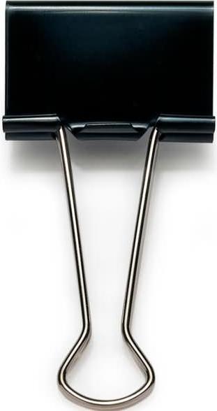Actual product image Rapesco Foldback clips, width: 19 mm, black, 10 pcs. (1 x)