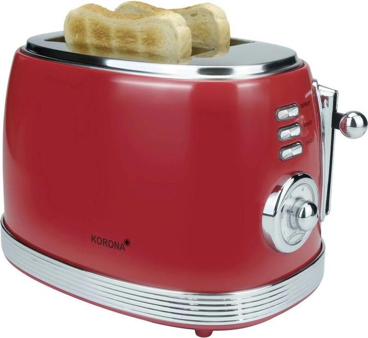 Image du produit Korona Grille-pain 2 tranches Retro rouge 21668