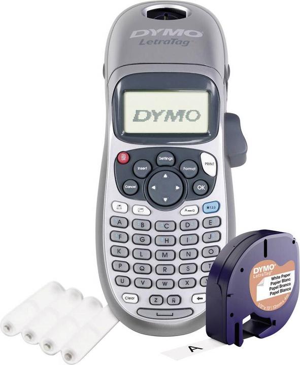Produktbild Dymo Beschriftungsgerät LetragTag 100H inkl 4 AA Batterien